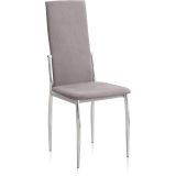 Pack de 6 Sillas Tapizadas para Salón y Comedor – Acabado Marengo en Aluminio, Medidas: 43 cm x 48 cm x 99,5 cm