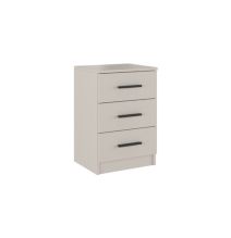 Conjunto Pack Cabecero y 2 Mesitas de Noche,Mesilla de noche 3 Cajones Color Beige, Medidas:160x45x1,6 cm (LargoxAltoxProfundo)
