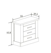 Pack de Dormitorio con Cabecero de 160 x 120 cm + 2 Mesitas de Noche + Cómoda | Color Cañón