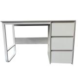 Escritorio Oficina 120 cm con 3 Cajones, Mesa de Ordenador