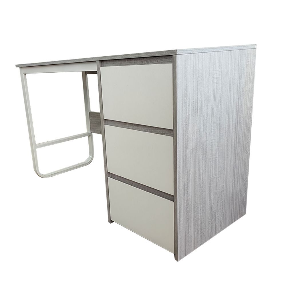 Escritorio Oficina 120 cm con 3 Cajones, Mesa de Ordenador