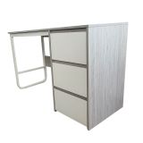 Escritorio Oficina 120 cm con 3 Cajones, Mesa de Ordenador