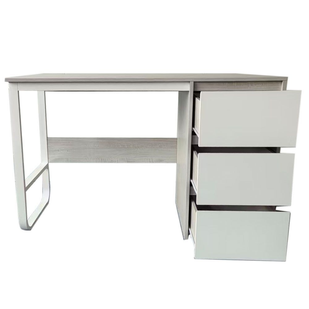Escritorio Oficina 120 cm con 3 Cajones, Mesa de Ordenador