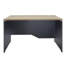 Mesa de Oficina Direccional en Roble-Gris Oscuro, 120x80x75cm